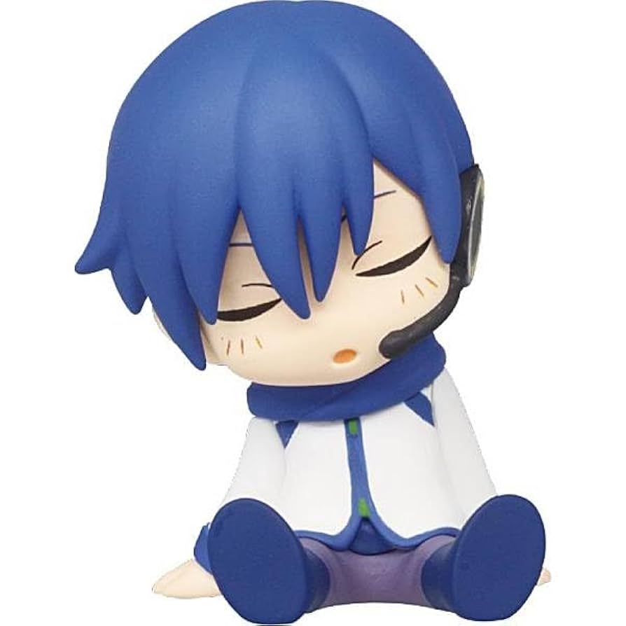 Hatsune Miku Series KAITO リボン付きストラップ Hatsune Miku Katazun Sleeping Mascot Vol. 02 Takara Tomy 2